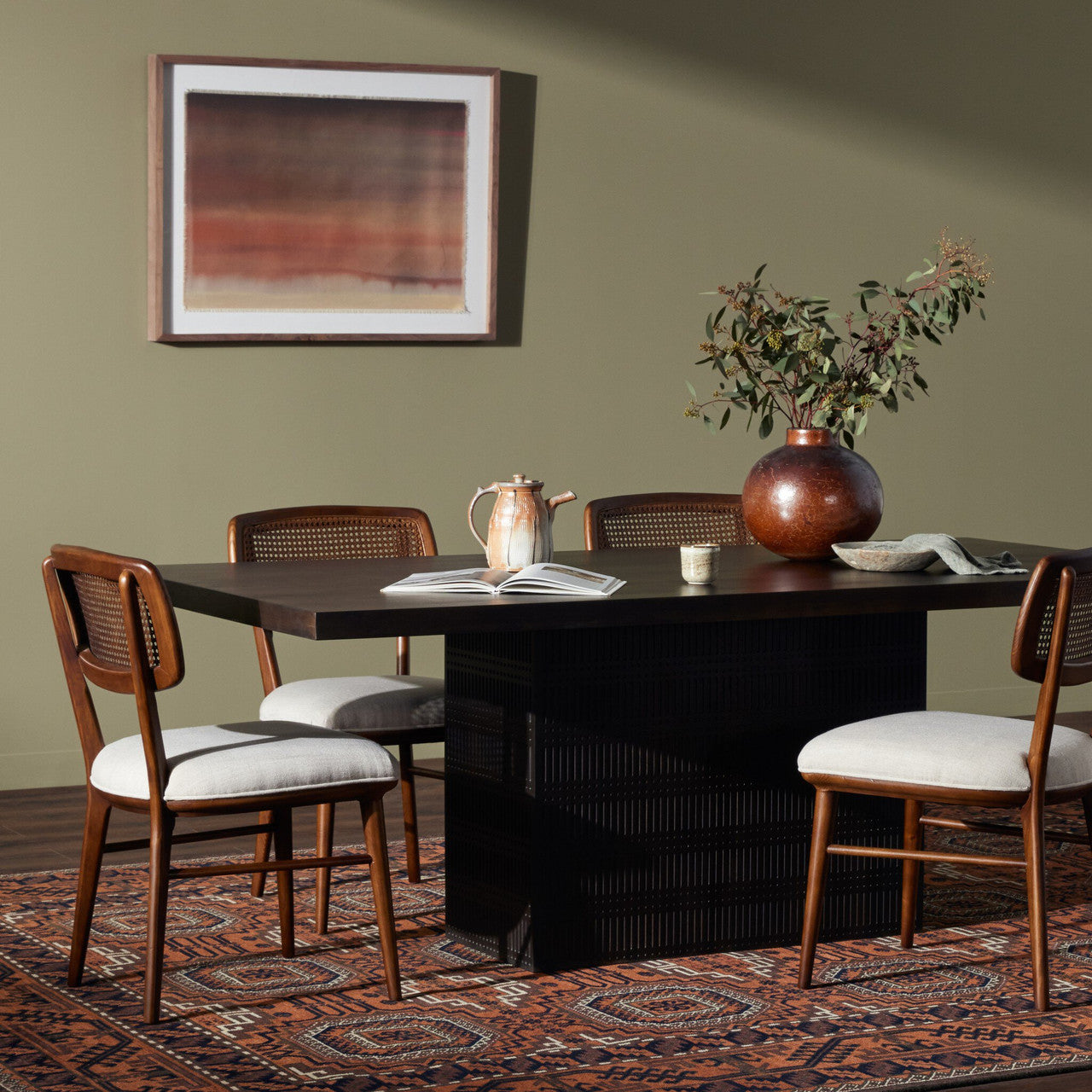 Kelby Dining Table 84" - Vintage Brown