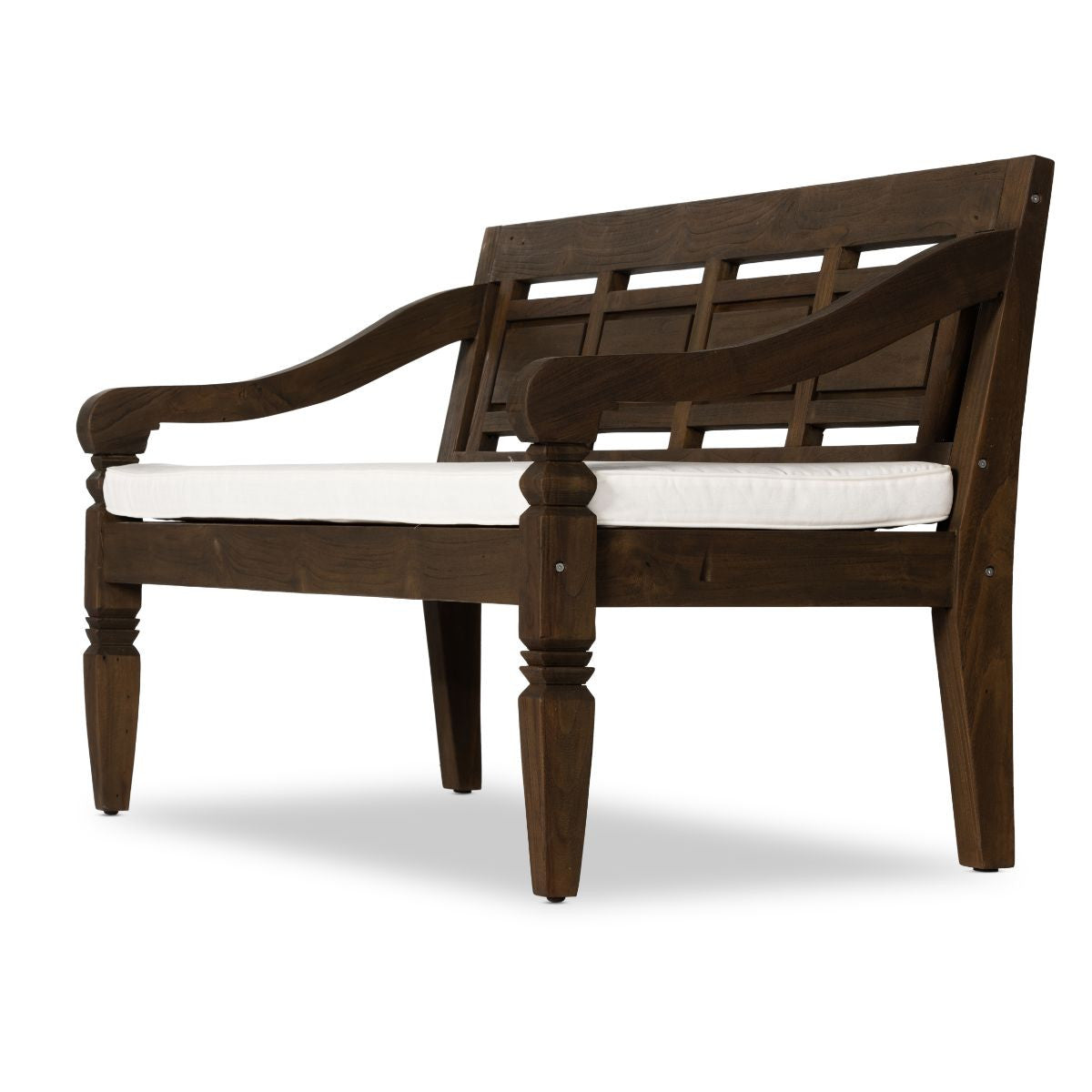 Stewart Brown Teak Wood Outdoor Bench 71"
