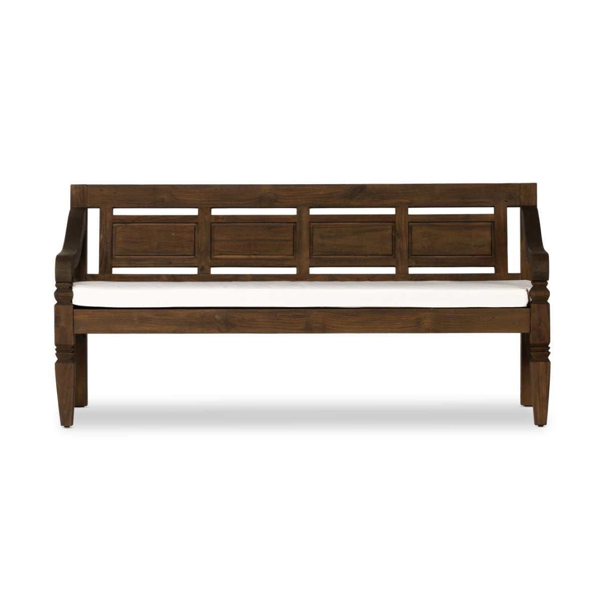 Stewart Brown Teak Wood Outdoor Bench 71"