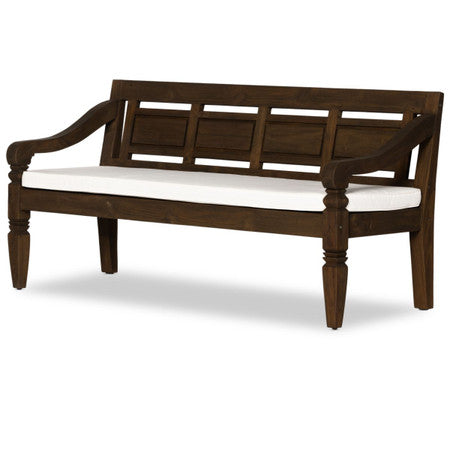 Stewart Brown Teak Wood Outdoor Bench 71"