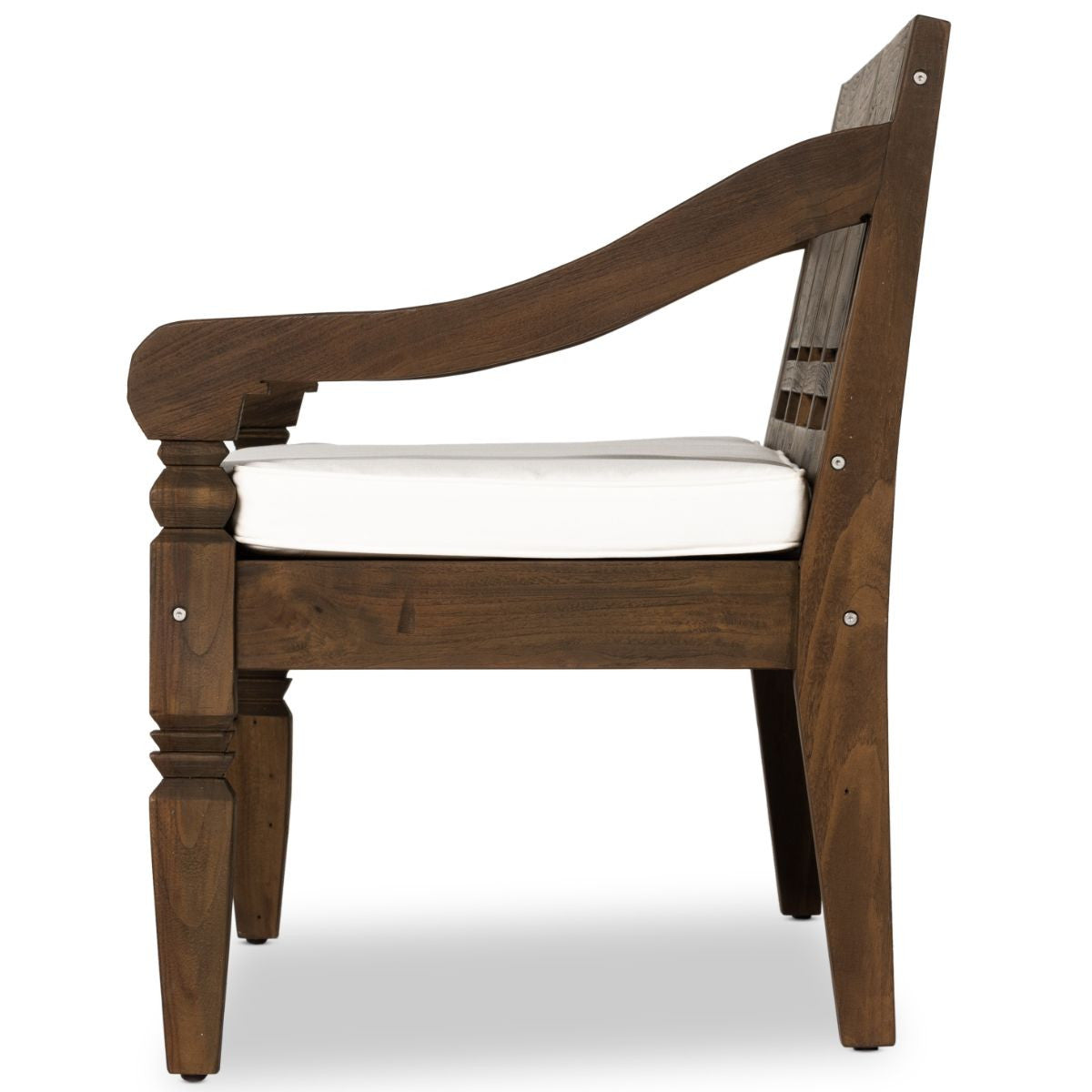 Stewart Brown Teak Wood Outdoor Bench 71"