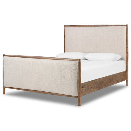 Glenview Weathered Oak Queen Platform Bed