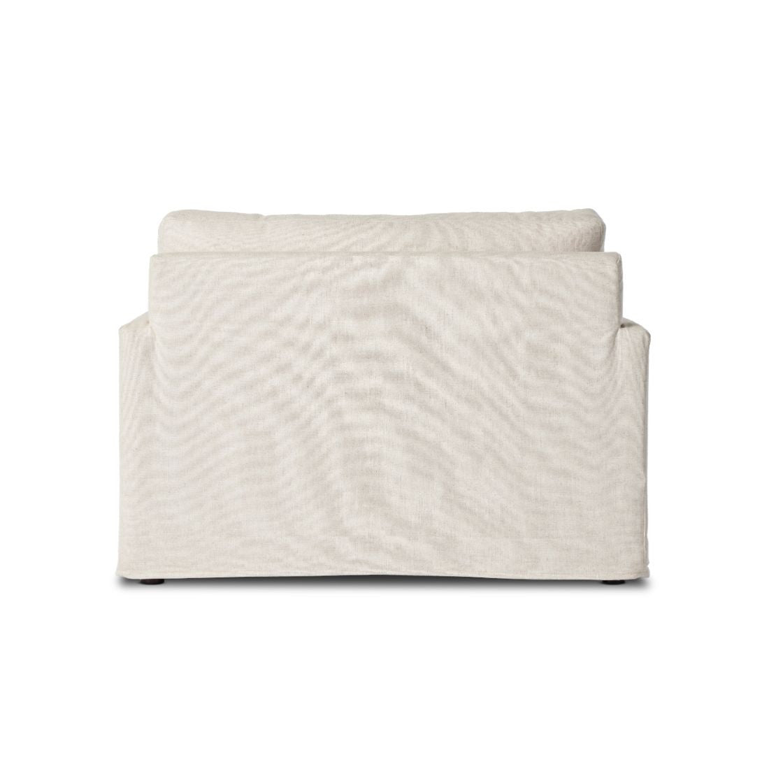 Maddox Oatmeal Upholstered Slipcover Chair & A Half 50"