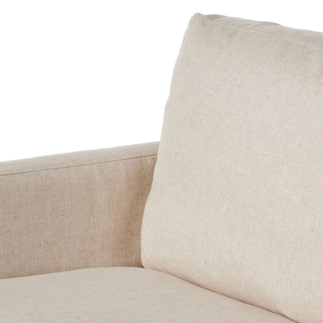 Maddox Oatmeal Upholstered Slipcover Chair & A Half 50"