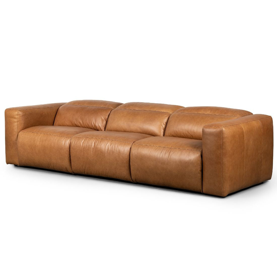 Radley Butterscotch Leather Power Recliner 3 Piece Sectional