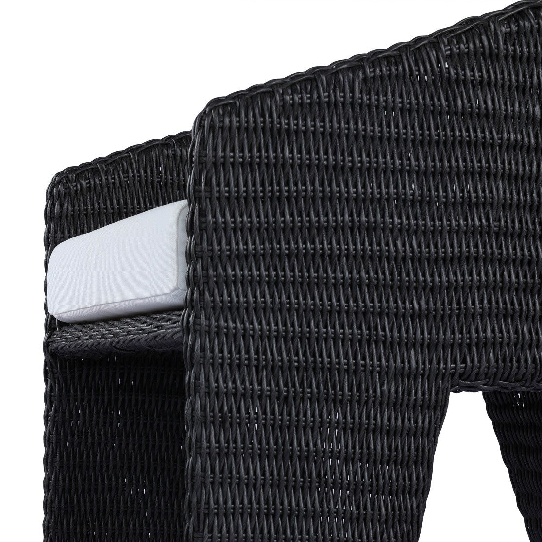 Fae Vintage Coal Woven Outdoor Dining Chair