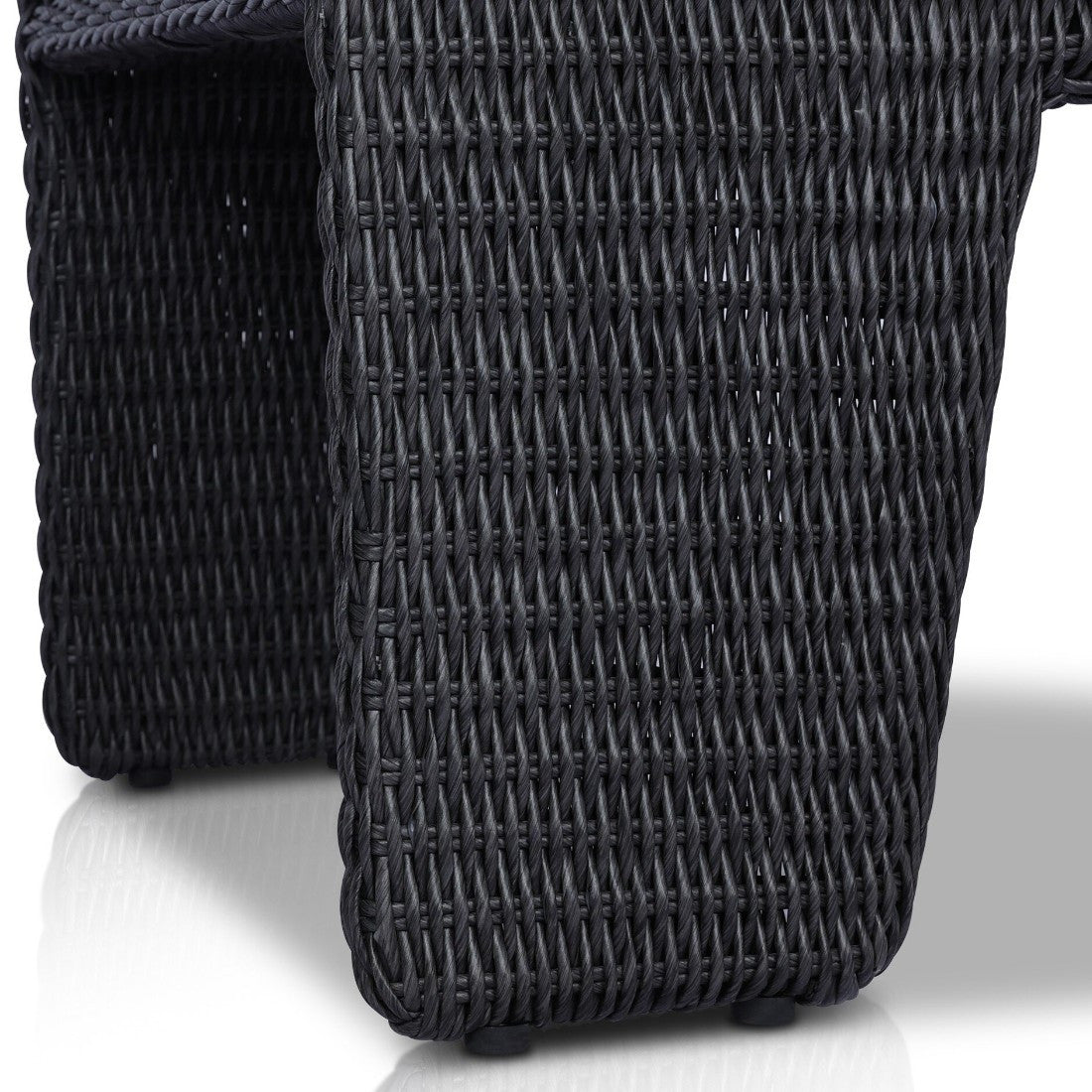 Fae Vintage Coal Woven Outdoor Dining Chair