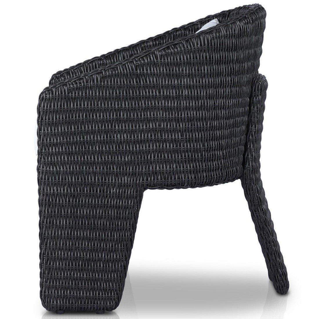 Fae Vintage Coal Woven Outdoor Dining Chair