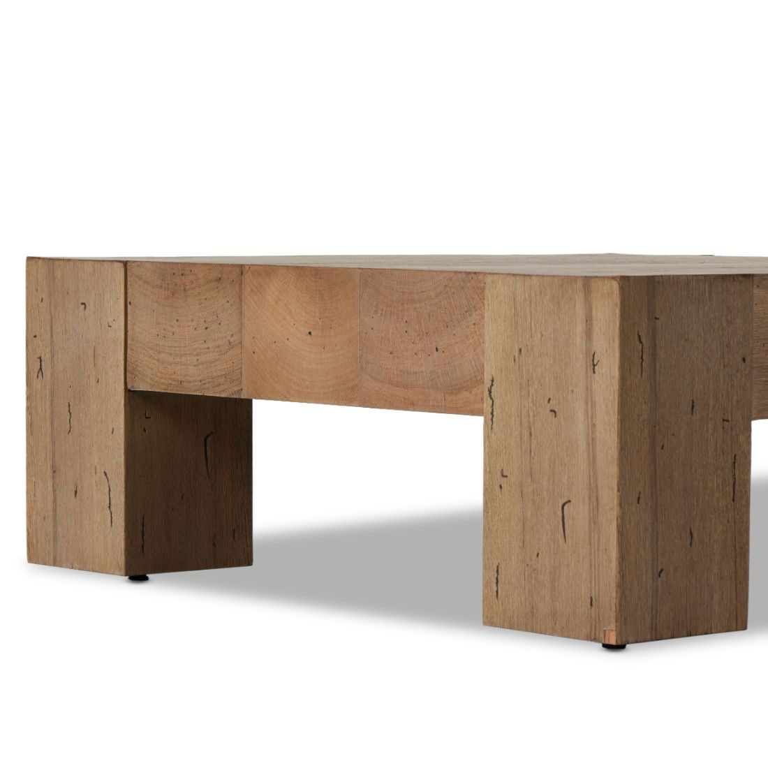 Abaso Rustic Oak 40" Square Coffee Table