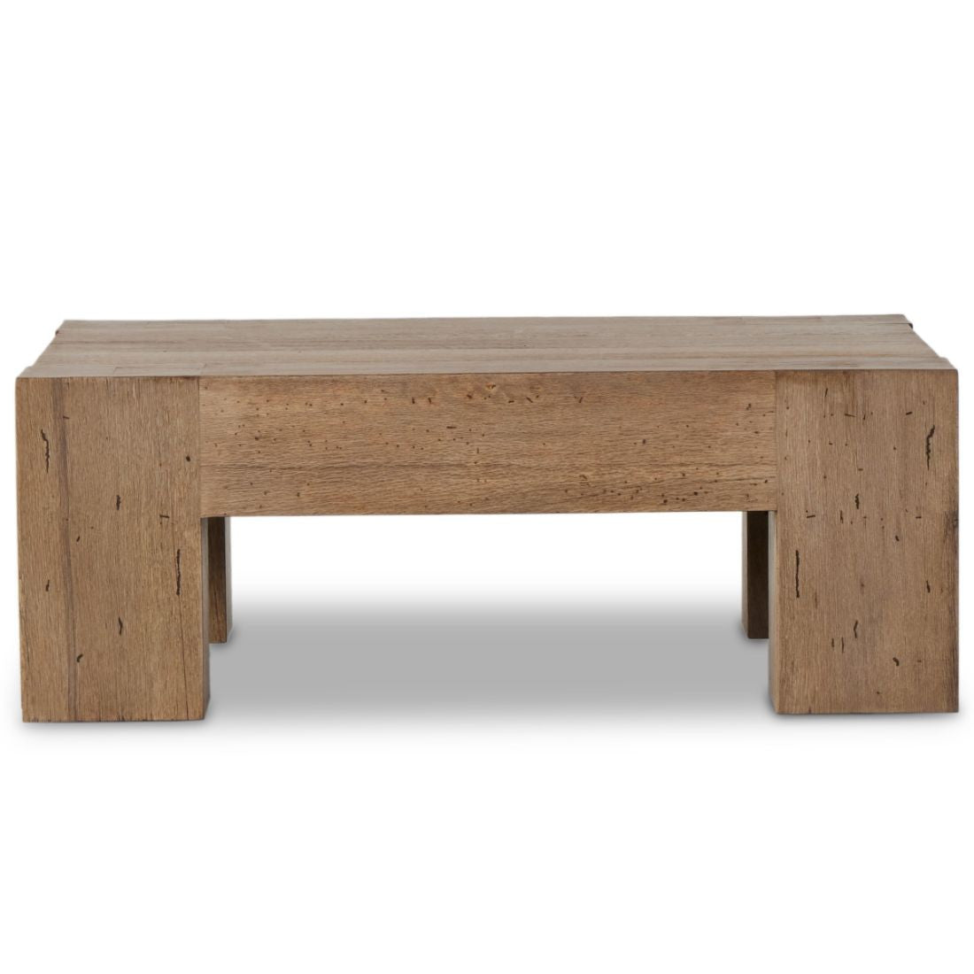 Abaso Rustic Oak 40" Square Coffee Table