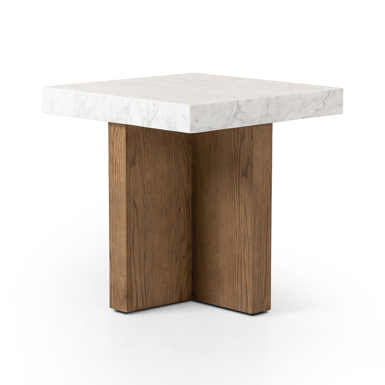 Bellamy End Table 22" - White Carrara Marble
