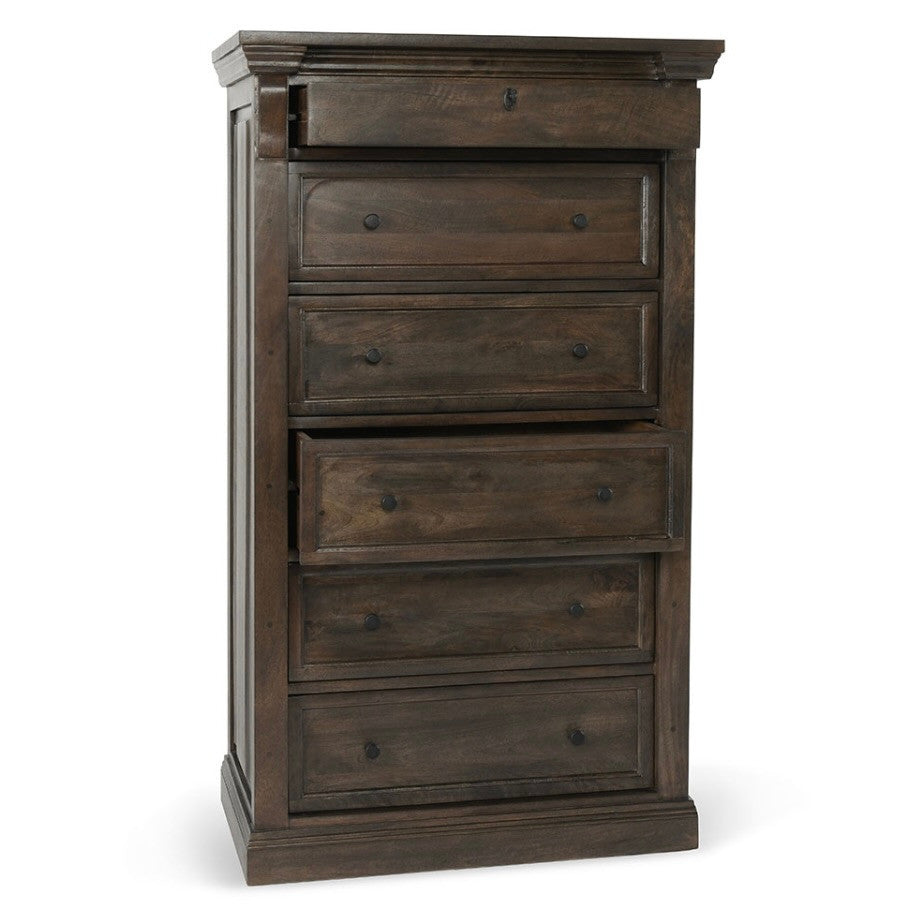 Adelaide 6-Drawer Mango Wood Chest Cocoa Brown