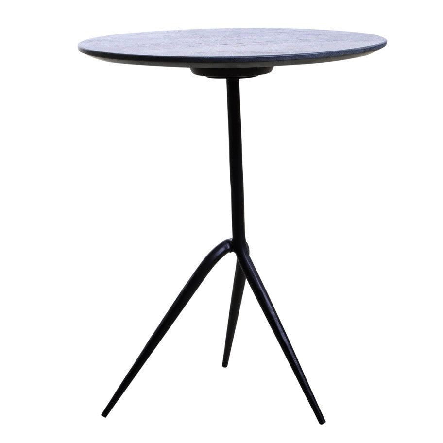 Sperre 18" Round Accent Table with Lava Marble