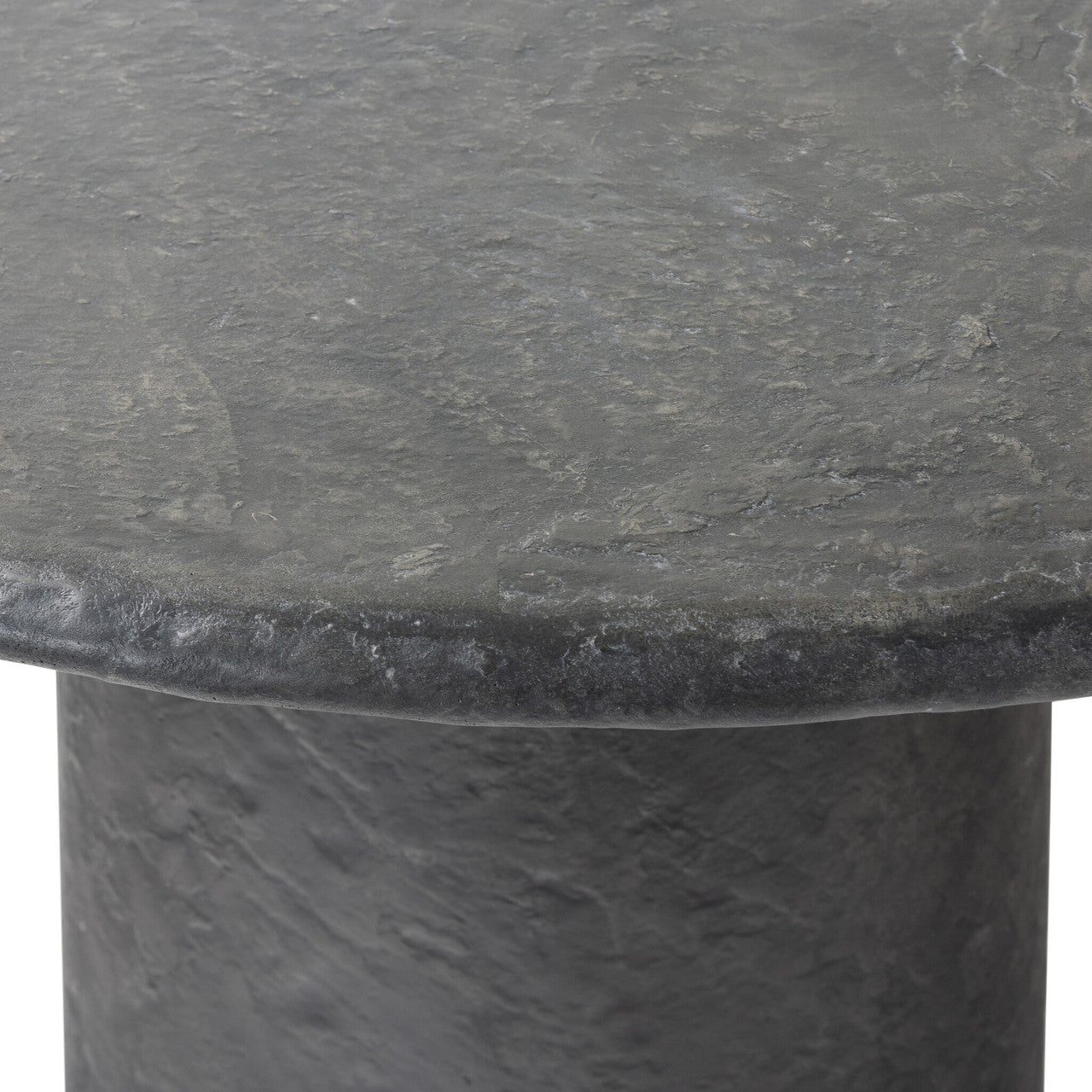Bonnie Dining Table 48.5" - Textured Black Concrete