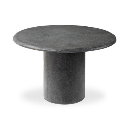 Bonnie Dining Table 48.5" - Textured Black Concrete