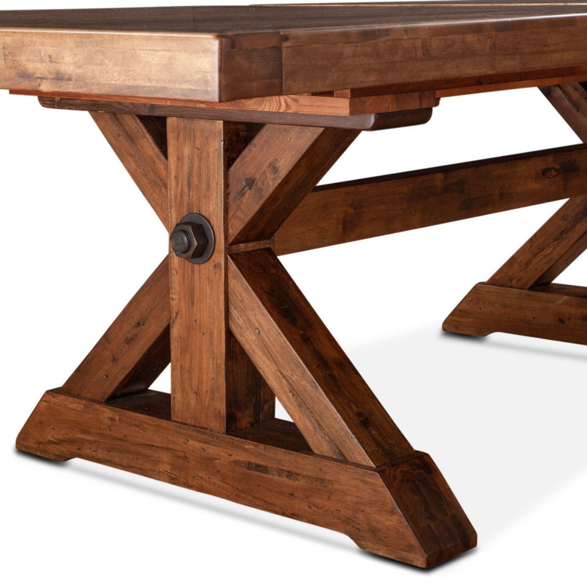 Aspen Extension Trestle Table 88"-110"  in Earth