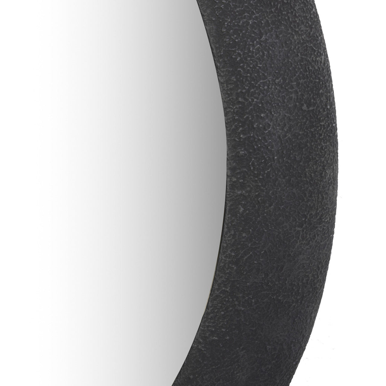 Grazia Wall Mirror - Black Plaster Iron