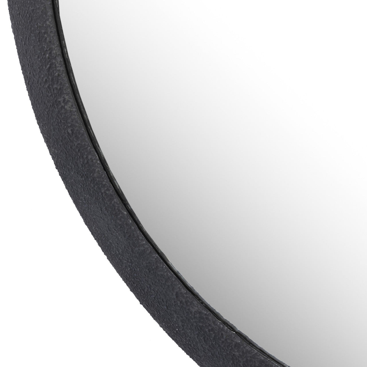 Grazia Wall Mirror - Black Plaster Iron
