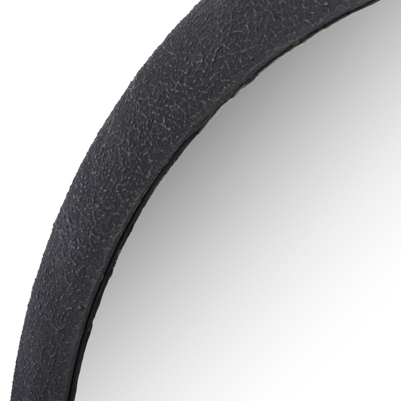 Grazia Wall Mirror - Black Plaster Iron