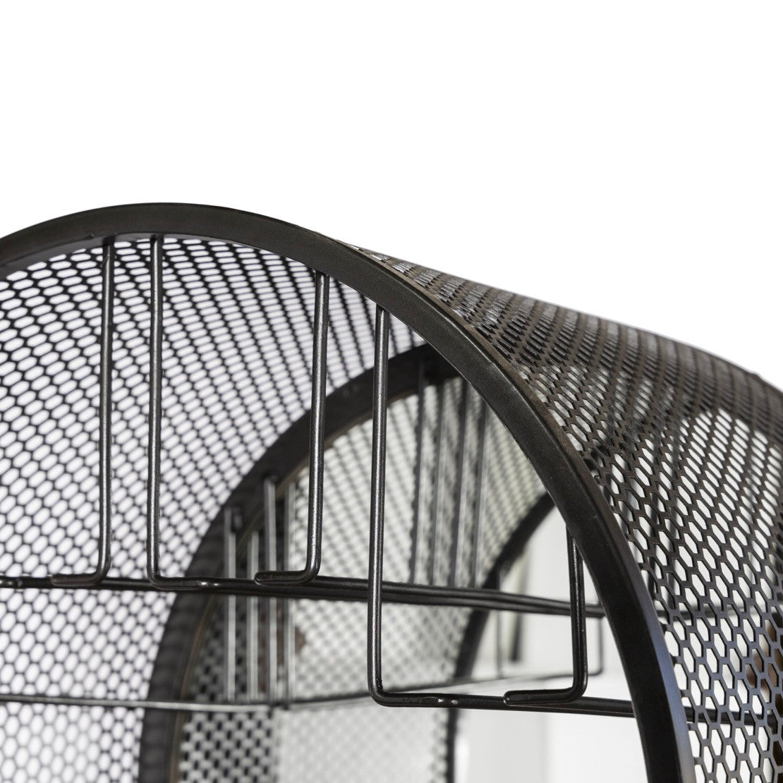 Roswell Iron and Mango Wood Industrial Bar Cabinet