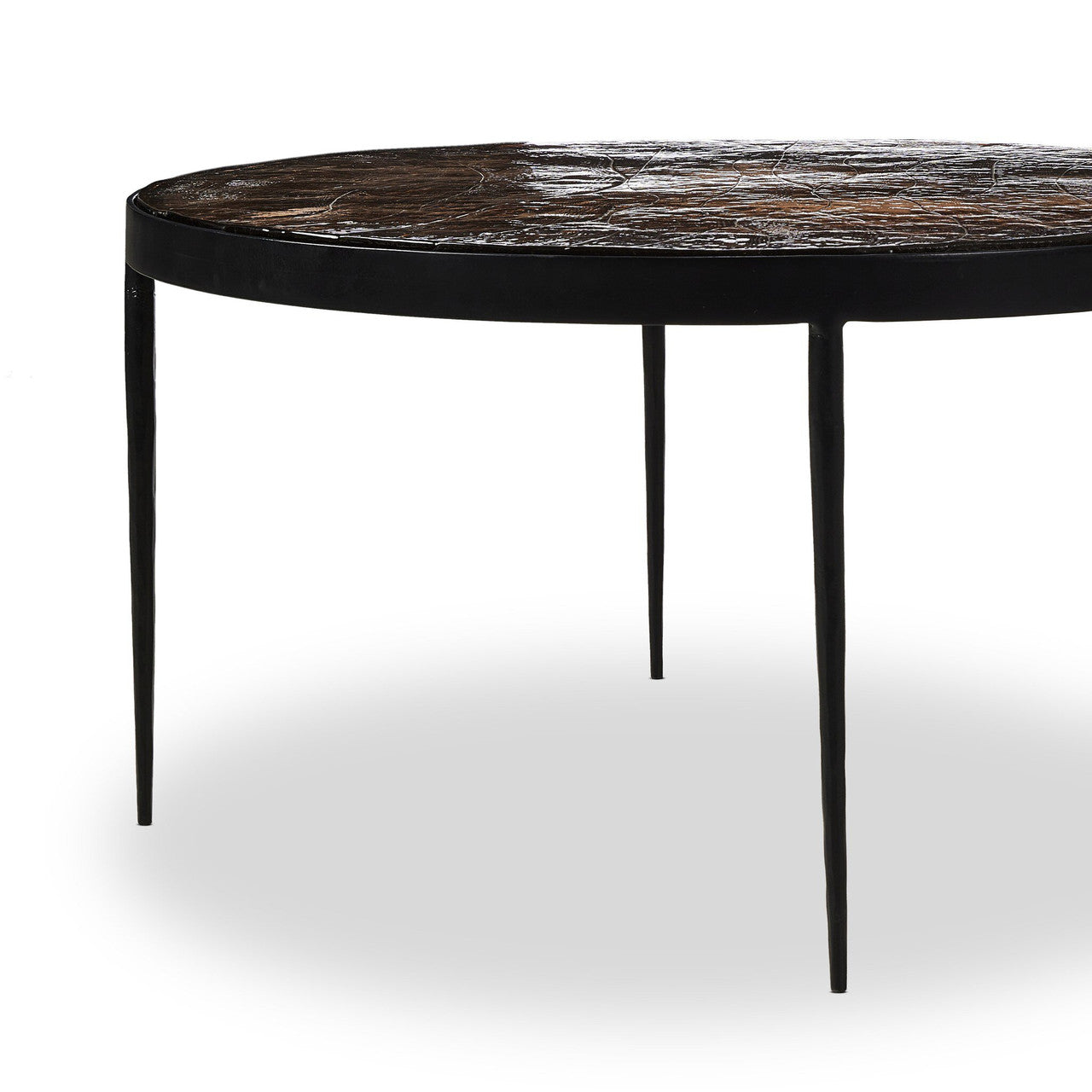 Yoko Nesting Table - Smoked Brown Cast Glass