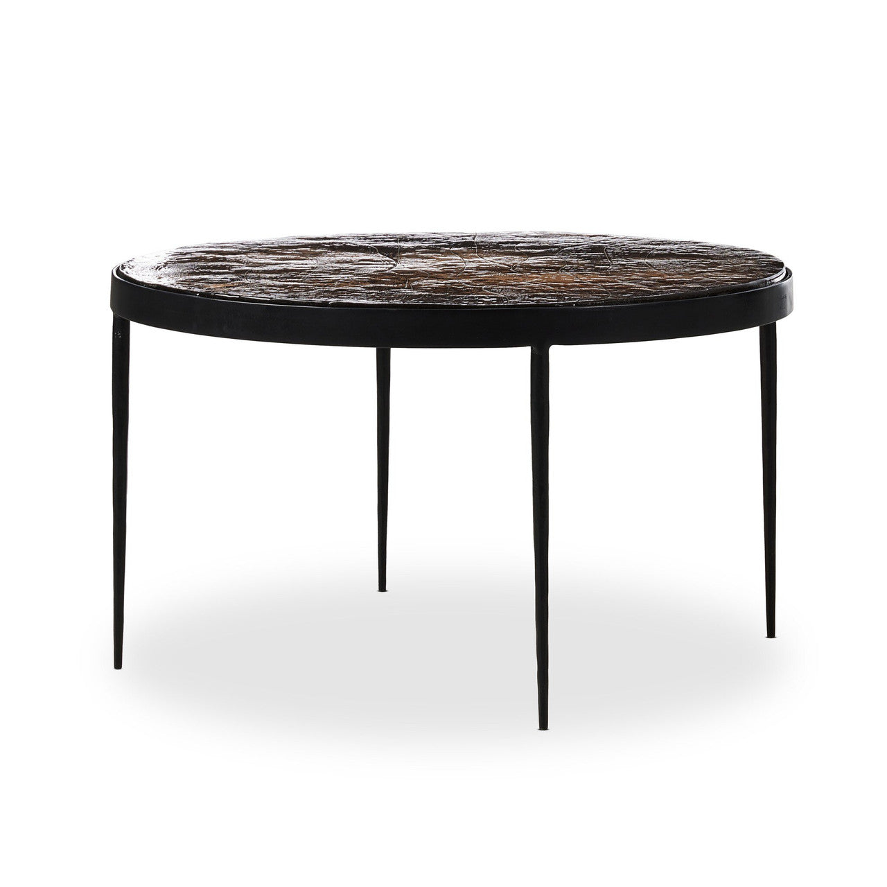 Yoko Nesting Table - Smoked Brown Cast Glass