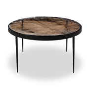 Yoko Nesting Table - Smoked Brown Cast Glass