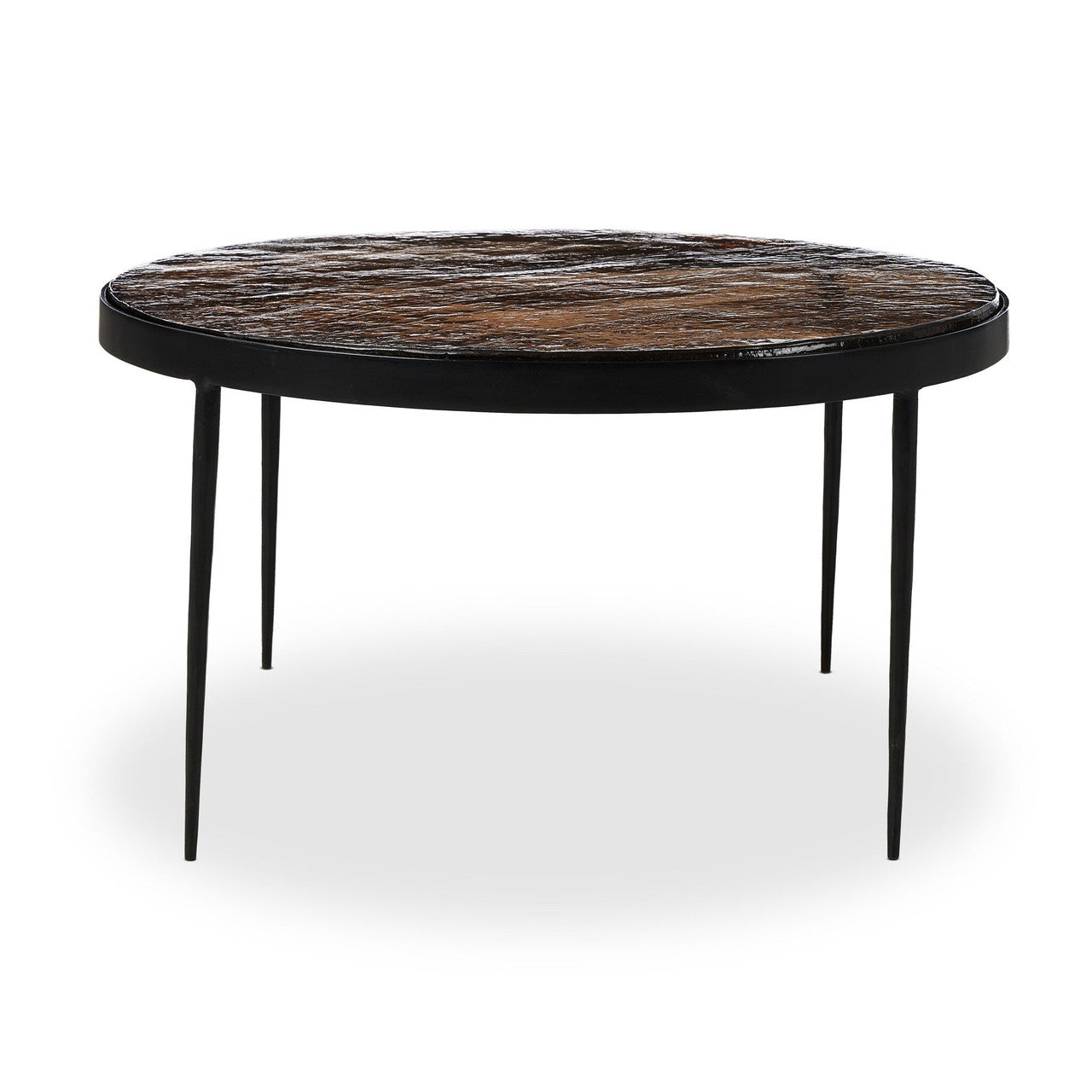 Yoko Nesting Table - Smoked Brown Cast Glass
