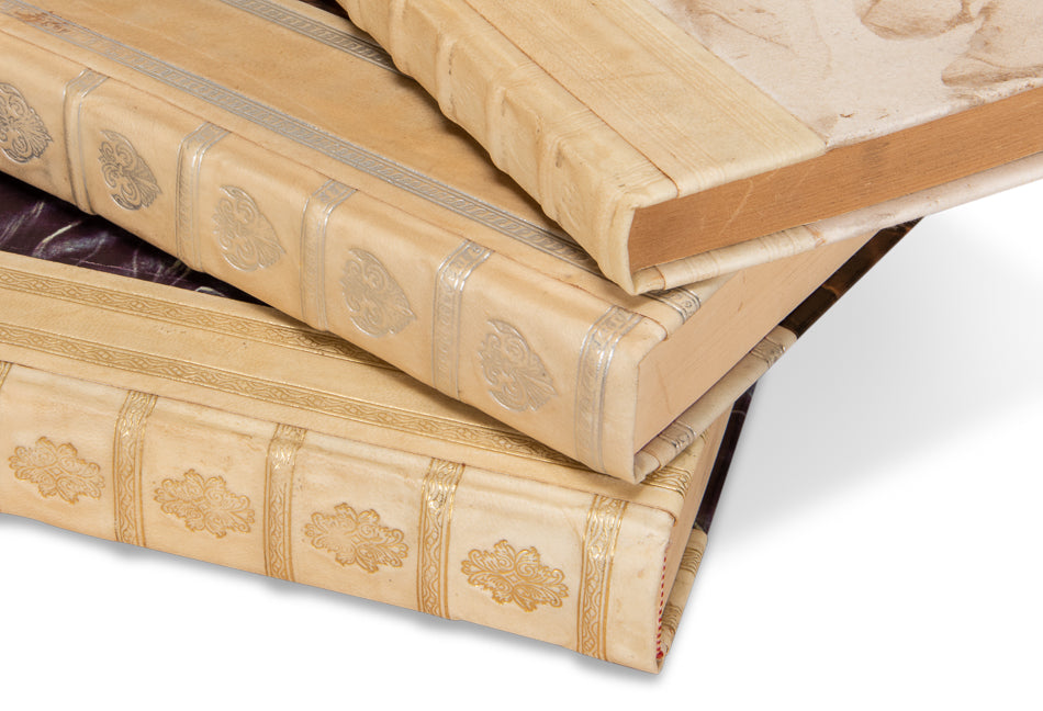 White Leather & Paper Books,S/24 by Sarreid Ltd - view 8