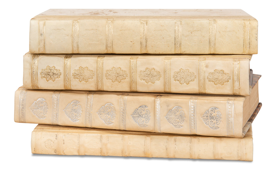 White Leather & Paper Books,S/24 by Sarreid Ltd - view 5