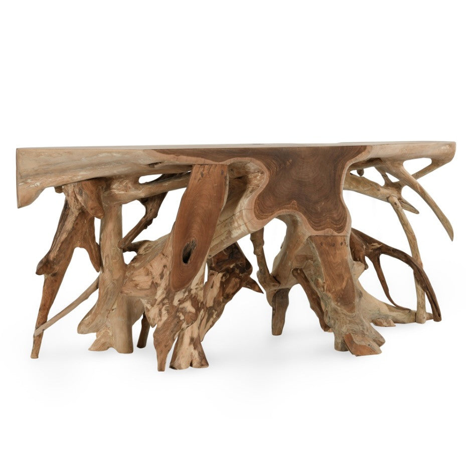 Cypress Teak Root Console Table 70-71"