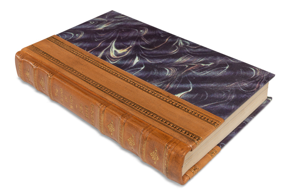 Faux Tan Leather Books, Set Of 24 by Sarreid Ltd - view 8
