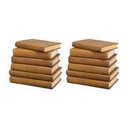 Shagreen Books, Set Of 12, Tawny Brown by Sarreid Ltd