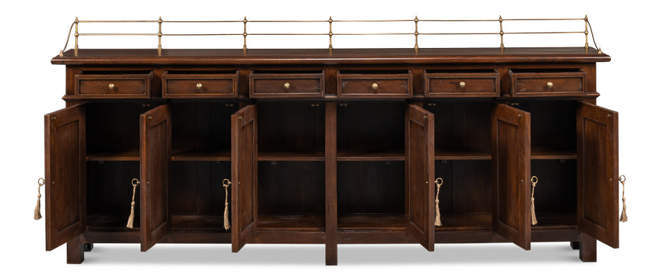 Covent Gardens Sideboard, Cognac by Sarreid Ltd - view 3