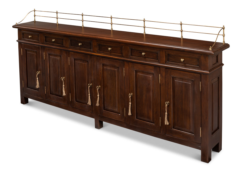 Covent Gardens Sideboard, Cognac by Sarreid Ltd - view 4