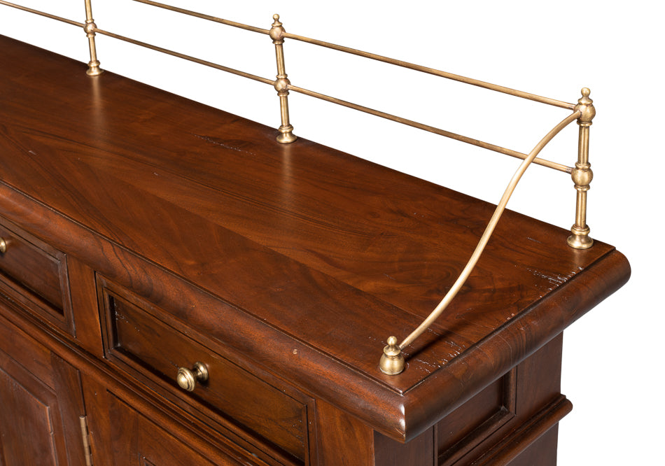Covent Gardens Sideboard, Cognac by Sarreid Ltd - view 6