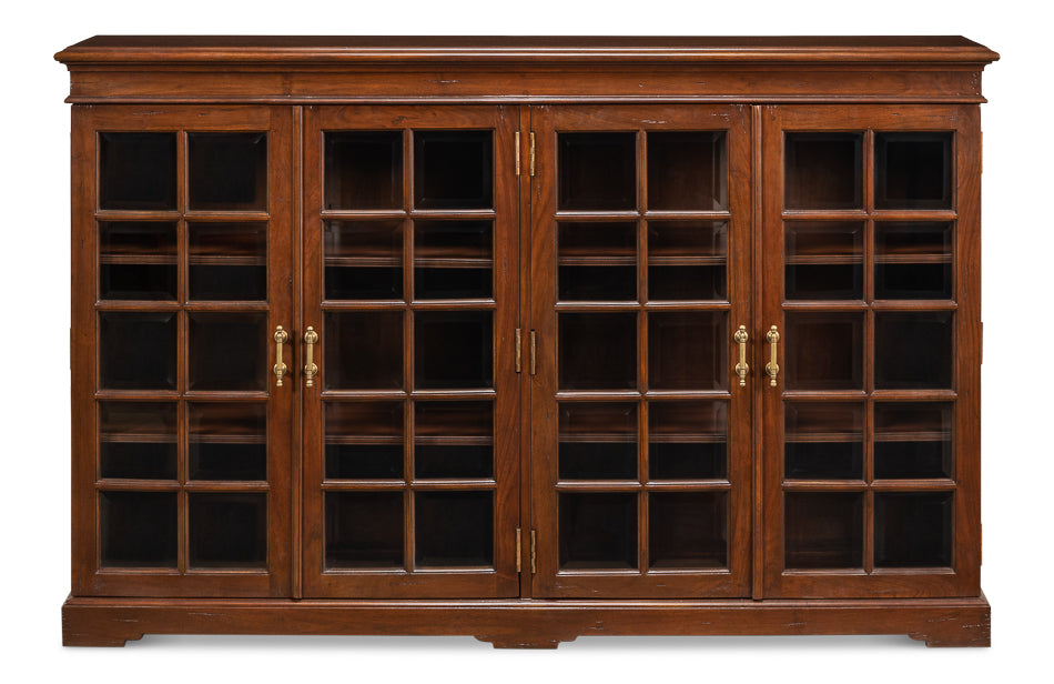 Carmel-By-The-Sea Bookcase, Cognac by Sarreid Ltd - view 2