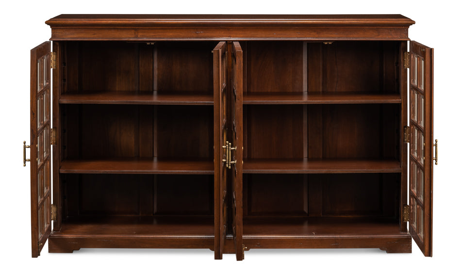 Carmel-By-The-Sea Bookcase, Cognac by Sarreid Ltd - view 3