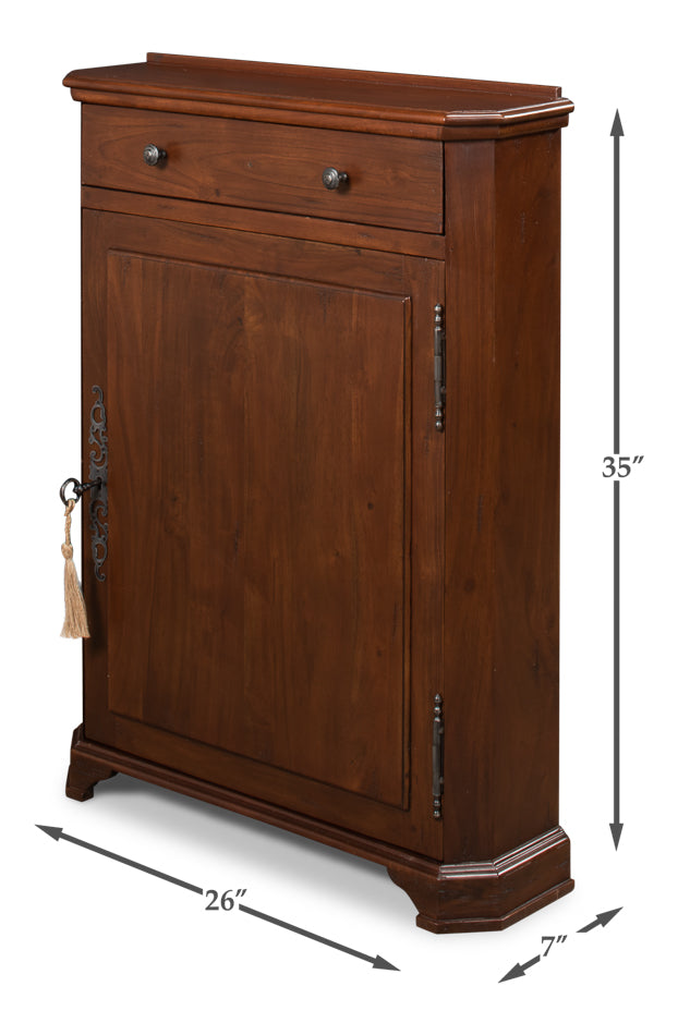 Dante Hall Cabinet, Walnut by Sarreid Ltd - view 6
