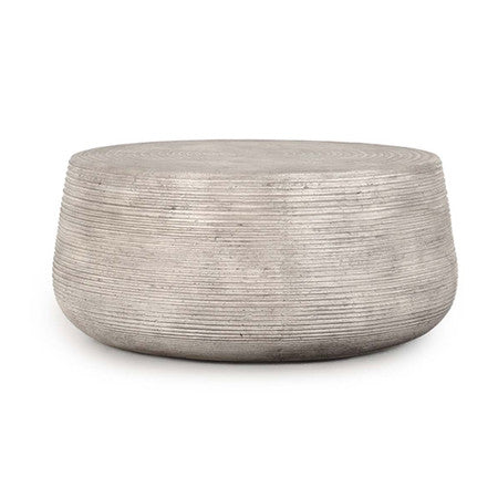 Nellie Outdoor Concrete Gray Coffee Table 37"