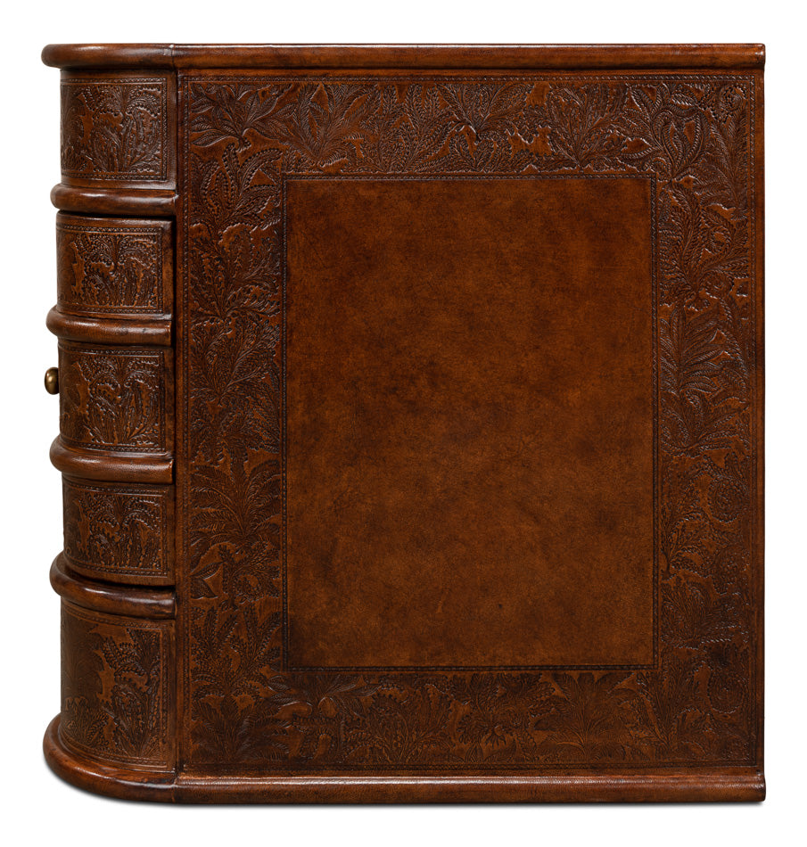 Barnes Leather Book Side Table by Sarreid Ltd - view 9