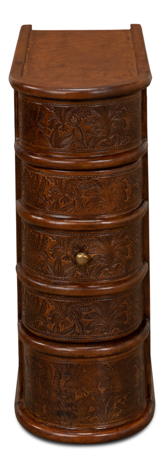 Barnes Leather Book Side Table by Sarreid Ltd - view 2