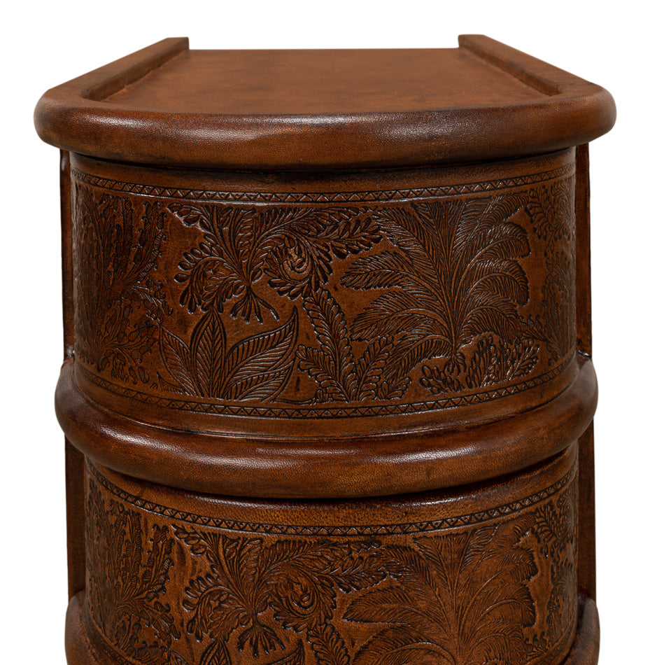 Barnes Leather Book Side Table by Sarreid Ltd - view 4