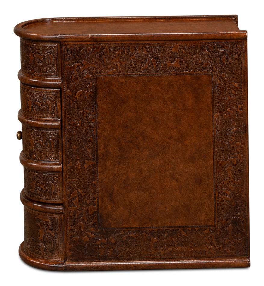 Barnes Leather Book Side Table by Sarreid Ltd - view 6