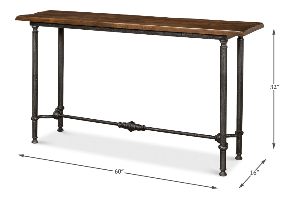 Layton Lodge Console Table, Natural Fnsh by Sarreid Ltd - view 7