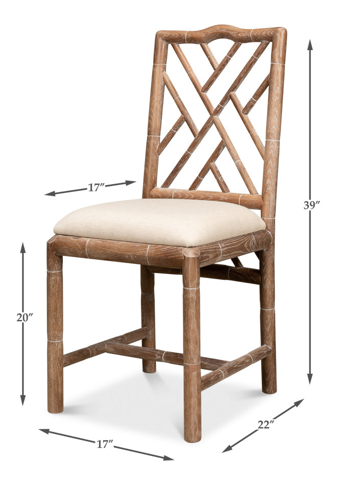 Brighton Bamboo Side Chair by Sarreid Ltd - view 5