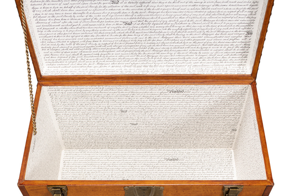 Abilene Leather Box W/Stand by Sarreid Ltd - view 11