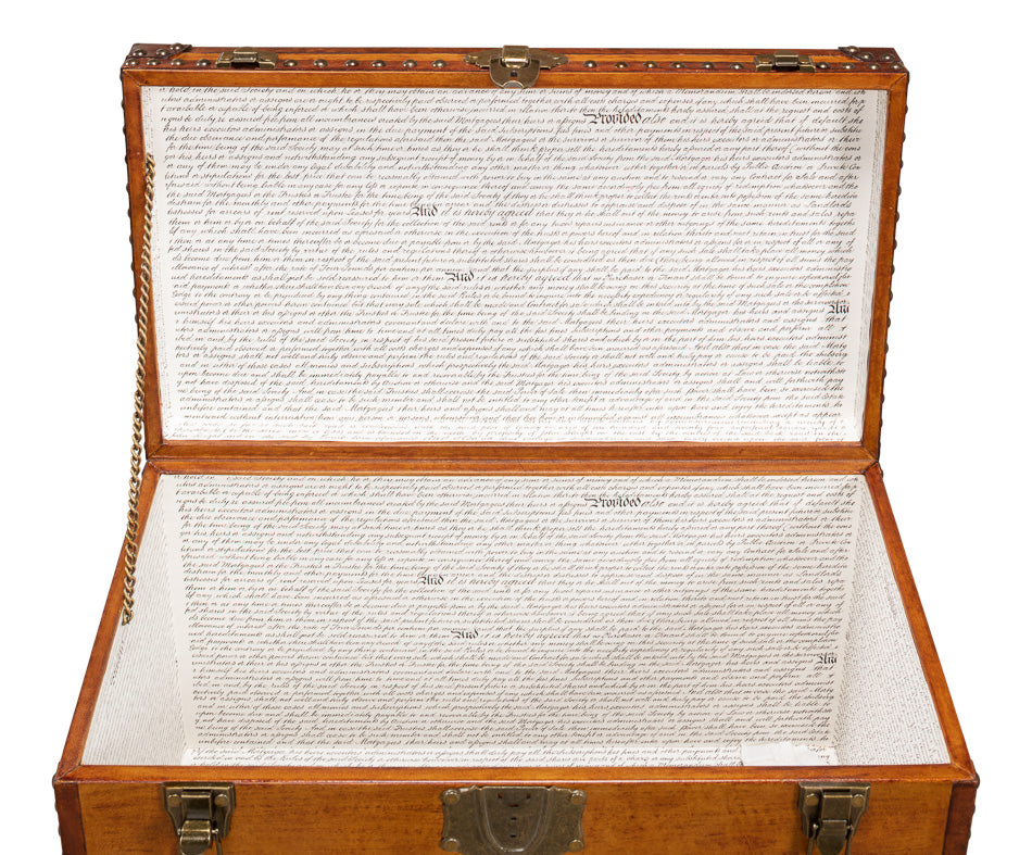 Abilene Leather Box W/Stand by Sarreid Ltd - view 6