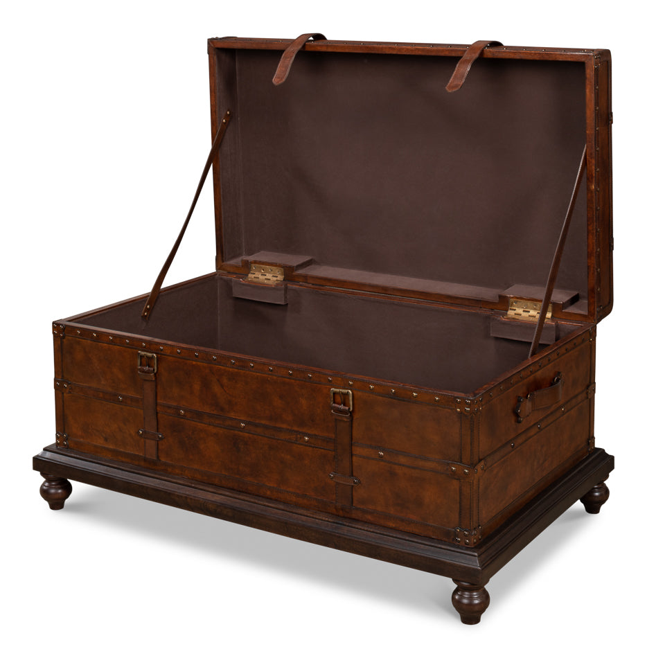 Laramie Trunk Coffee Table by Sarreid Ltd - view 3