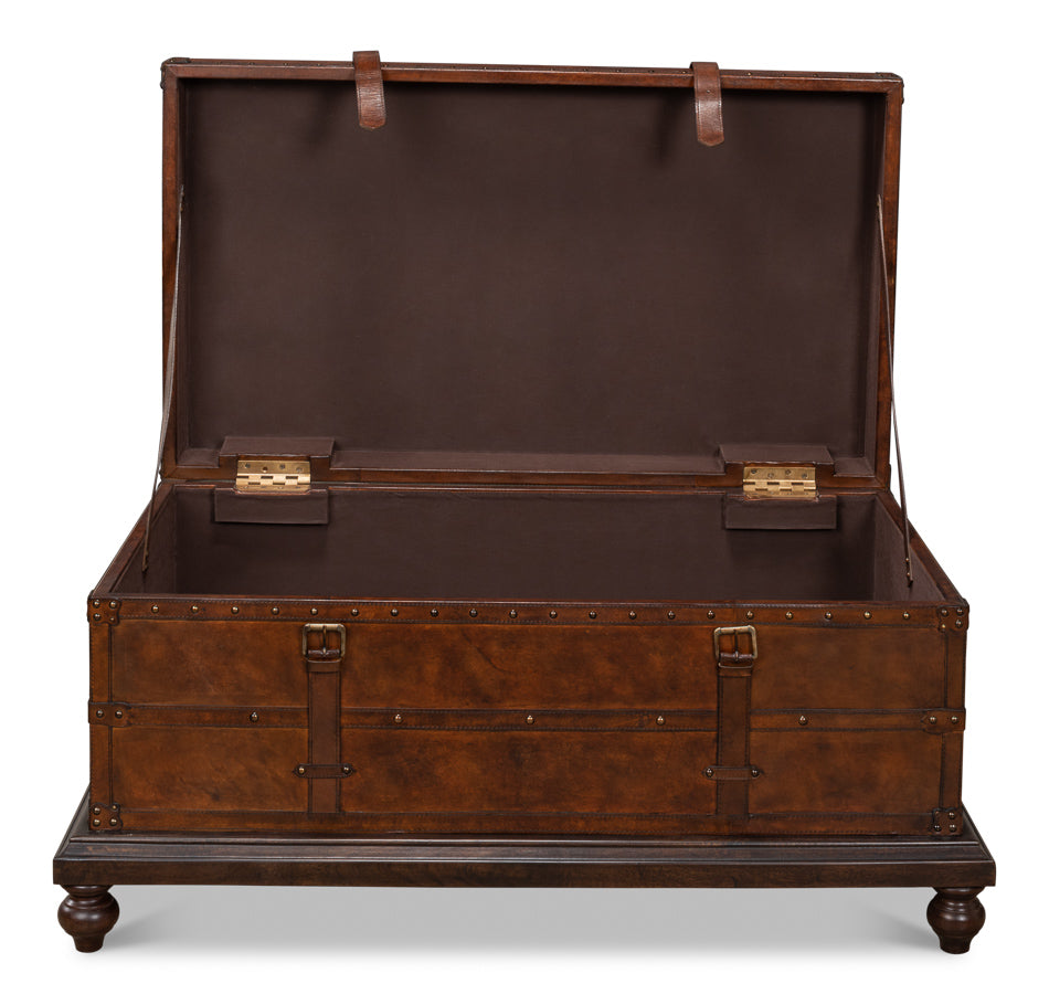 Laramie Trunk Coffee Table by Sarreid Ltd - view 4